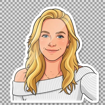 photo converted to sticker style