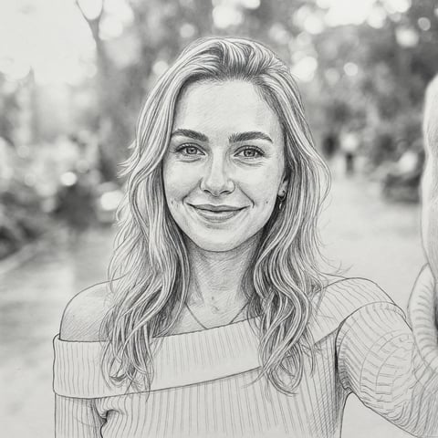 pencil sketch — actual output