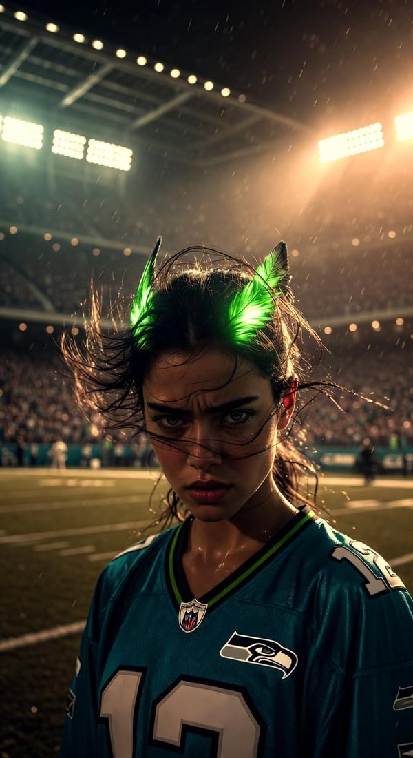 seahawk revenge roar - AI portrait style sample by selfielab on selfielab