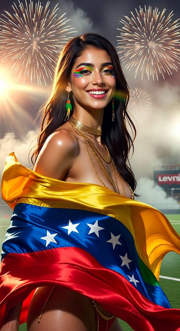 latin super bowl fire - AI portrait style sample by selfielab on selfielab