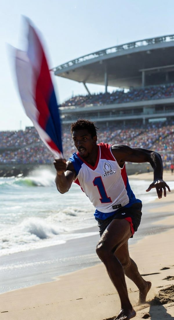 pro bowl flag hero - AI portrait style sample by selfielab on selfielab