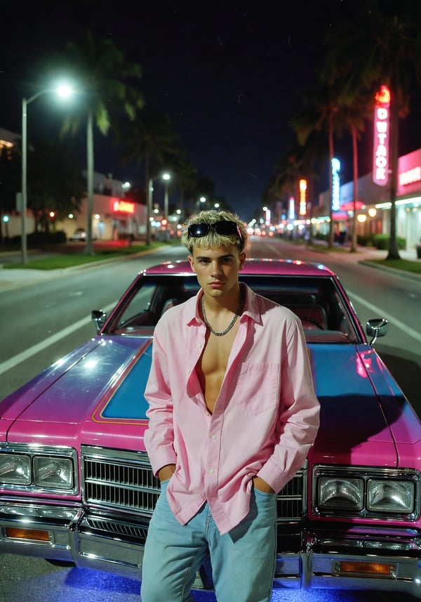 gta vice city hustle - AI portrait style sample by selfielab on selfielab