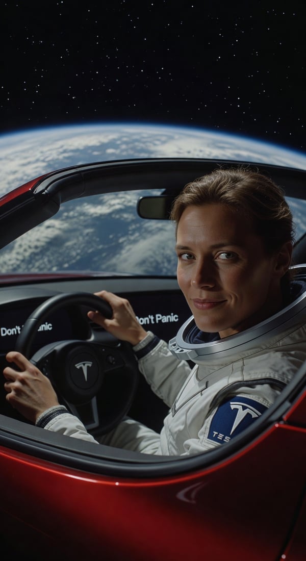 starman roadster orbit - AI portrait style sample by selfielab on selfielab