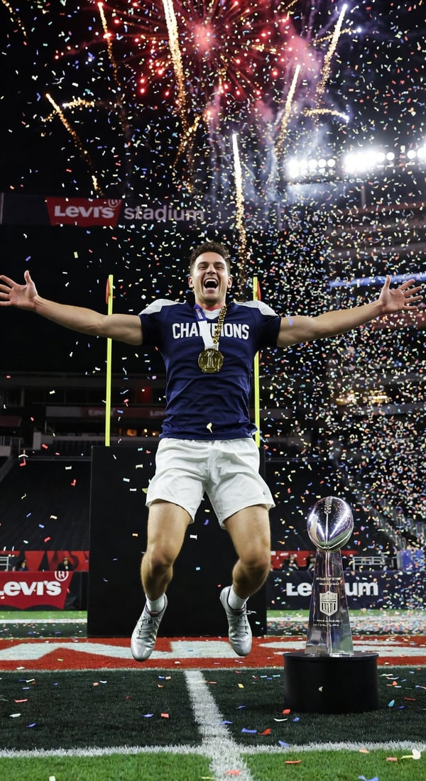 confetti victory shower - AI portrait style sample by selfielab on selfielab