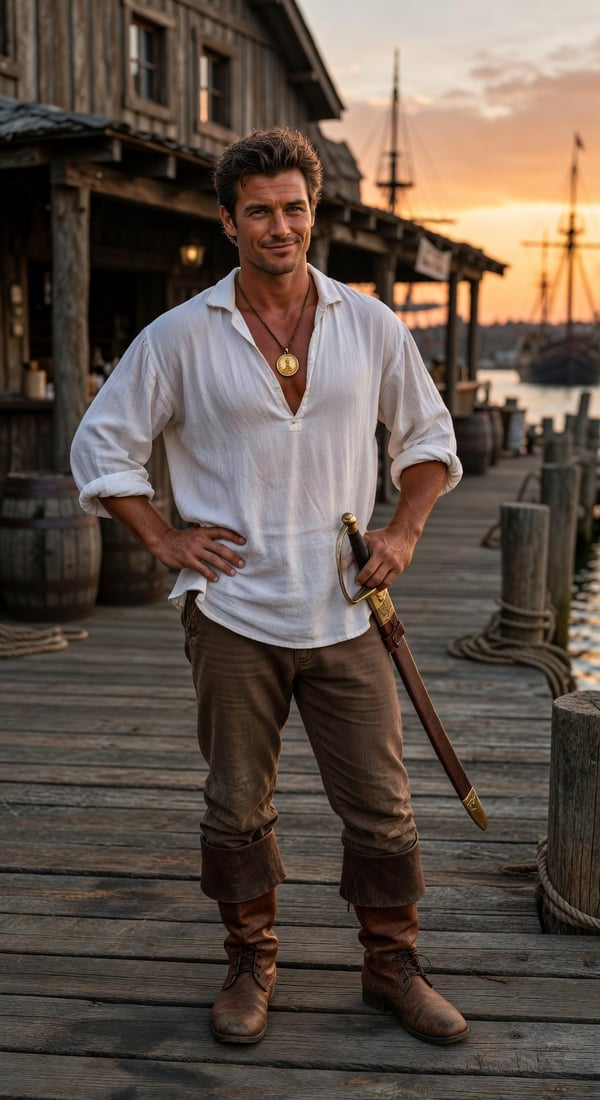 monkey island pirate quip - AI portrait style sample by selfielab on selfielab