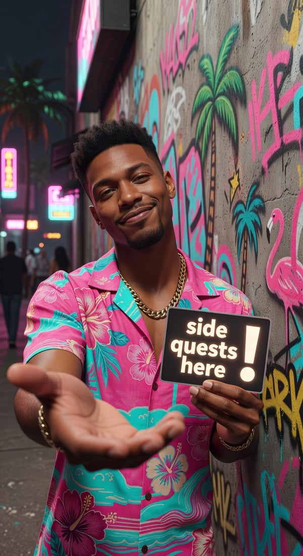 vice city quest broker - AI portrait style sample by selfielab on selfielab