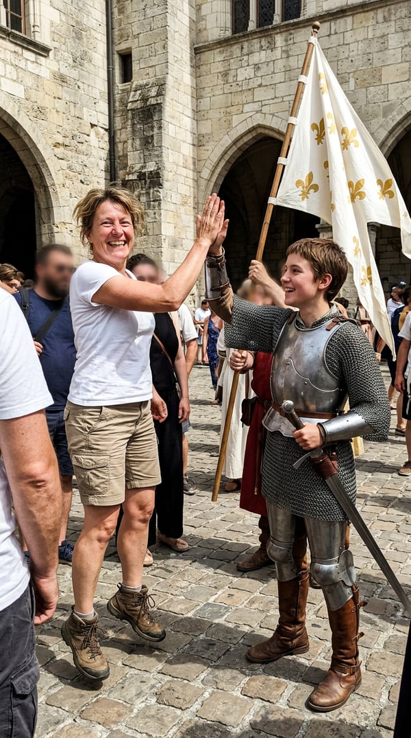 joan arc orleans street snap - AI portrait style sample by selfielab on selfielab