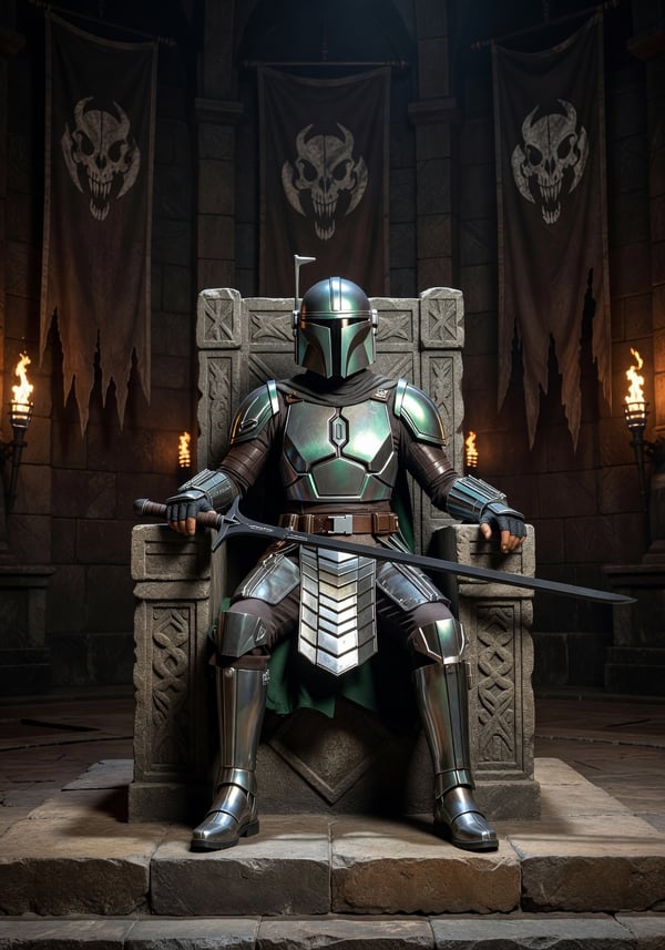 bo katan mandalore throne - AI portrait style sample by selfielab on selfielab