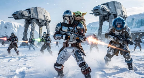 mando grogu hoth squad - AI portrait style sample by selfielab on selfielab