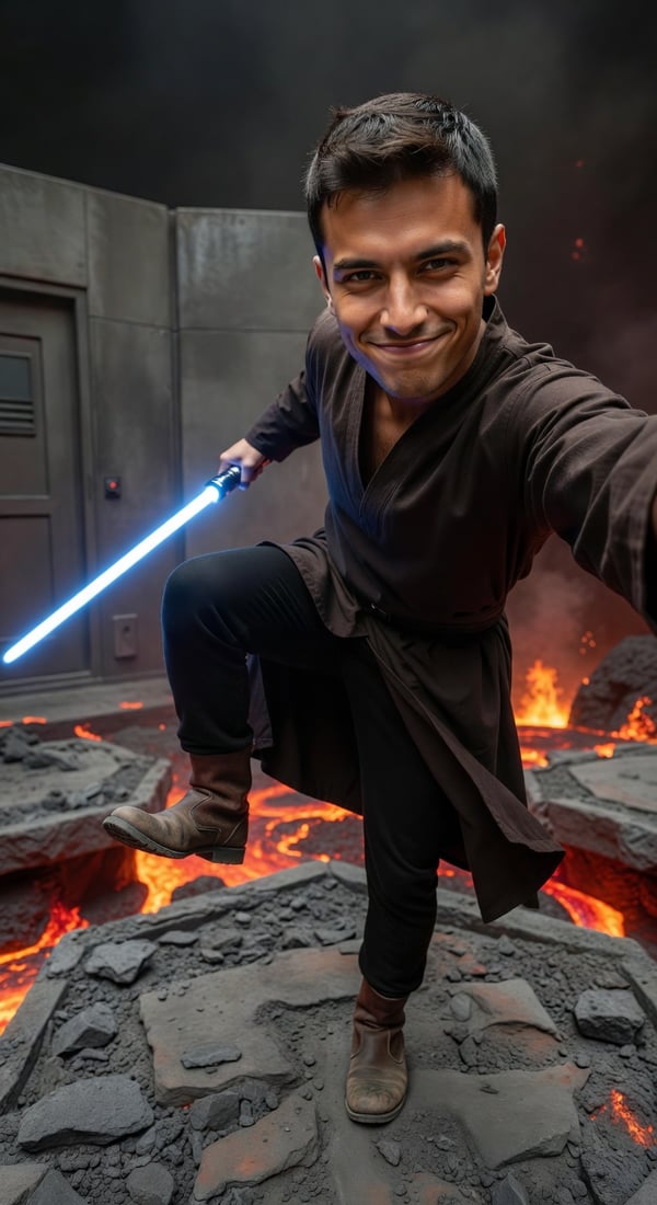 mustafar duel kick meme - AI portrait style sample by selfielab on selfielab