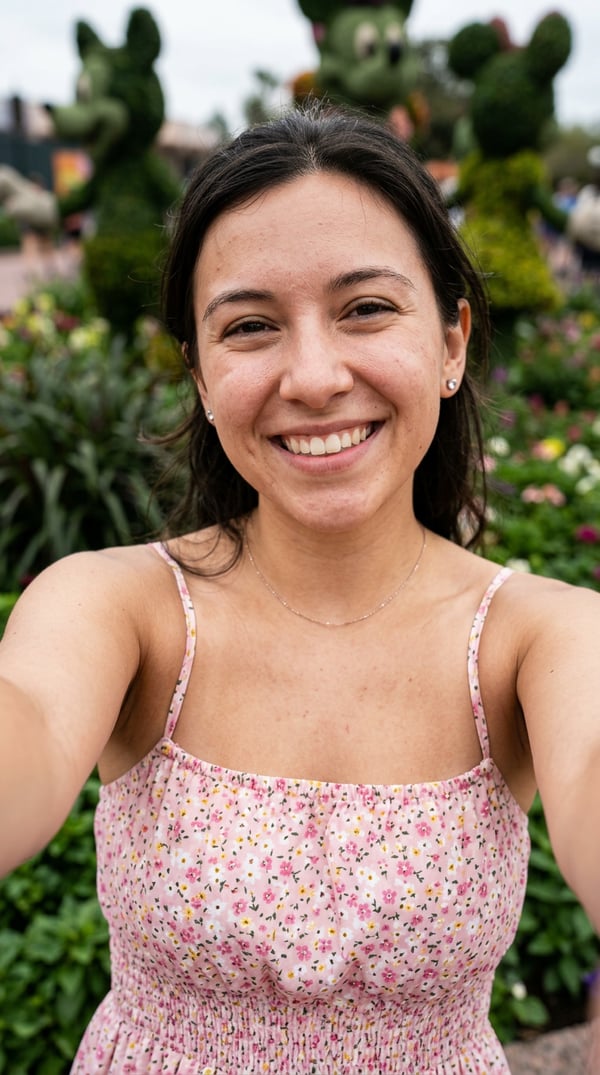 epcot flower garden glow - AI portrait style sample by selfielab on selfielab