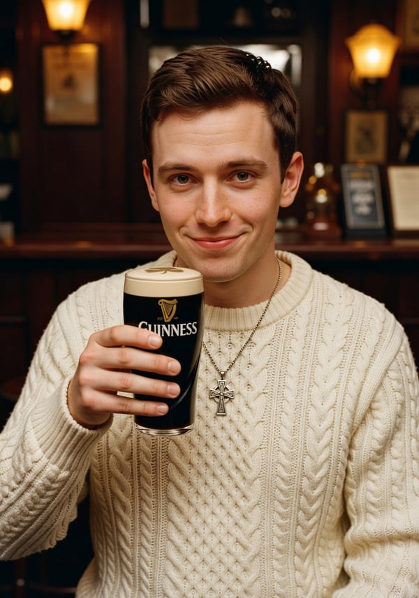 guinness pub toast - AI portrait style sample by selfielab on selfielab
