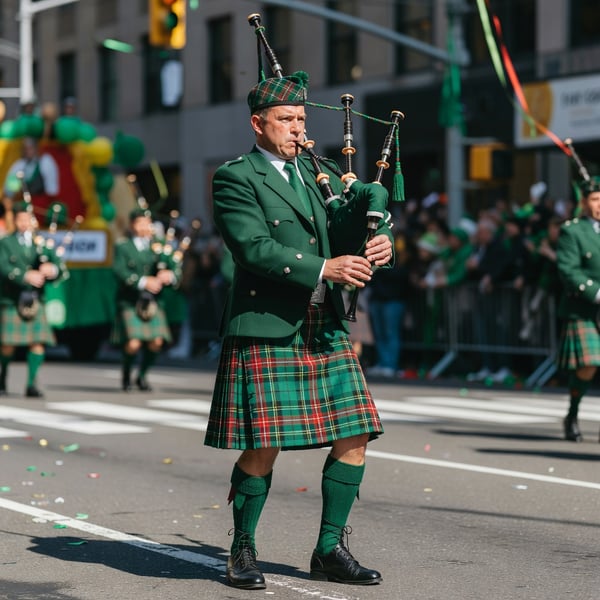 fifth ave bagpiper - AI portrait style sample by selfielab on selfielab