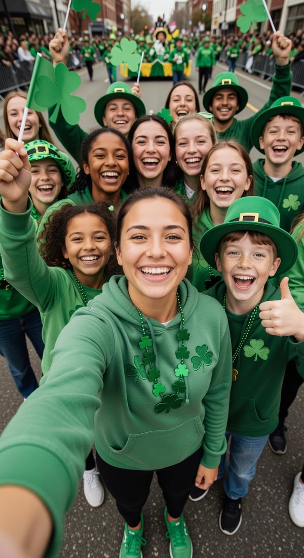 shamrock selfie squad - AI portrait style sample by selfielab on selfielab