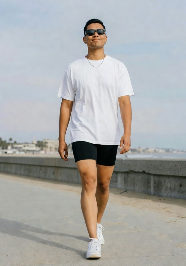 long beach shoreline strut - AI portrait style sample by selfielab on selfielab