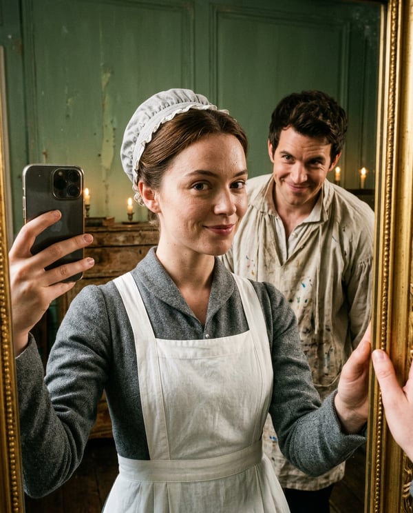 sophie maid mirror selfie - AI portrait style sample by selfielab on selfielab