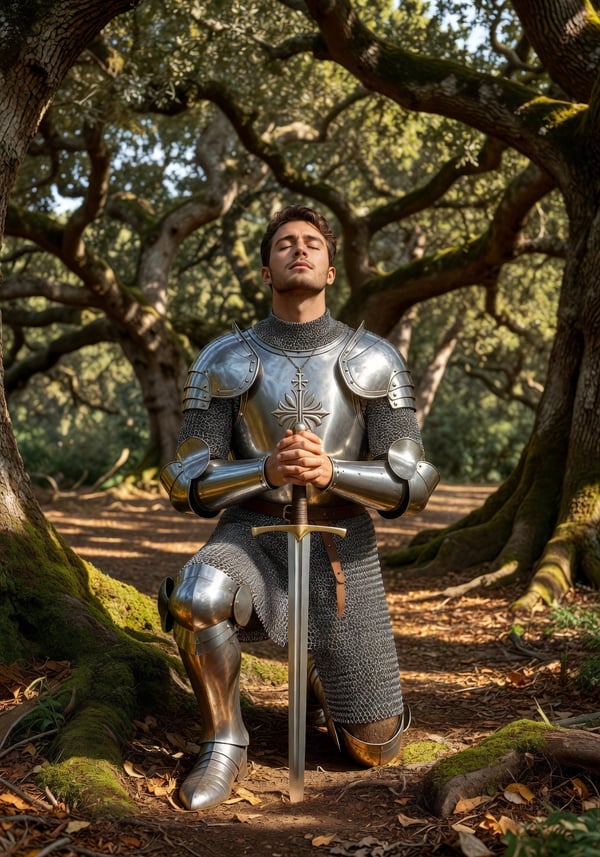 paladin oath vigil - AI portrait style sample by selfielab on selfielab