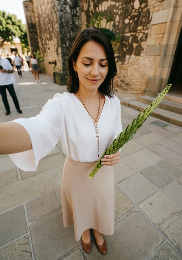 palm sunday procession - AI portrait style sample by selfielab on selfielab